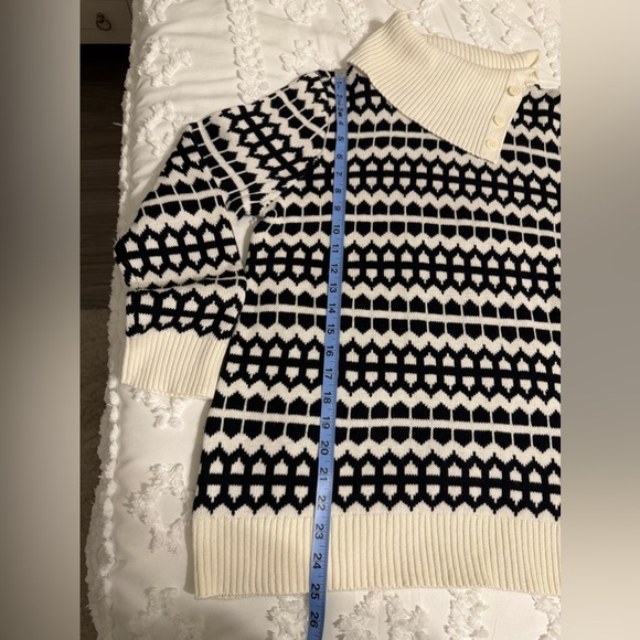 NWT Talbots Women's Black and White Sweater Size Large - Picture 5 of 8